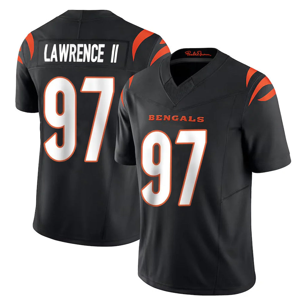 Rebec C.Bengals #97 Dexter Lawrence II Player Black Vapor Untouchable Limited Home Game Stitched Jerseys