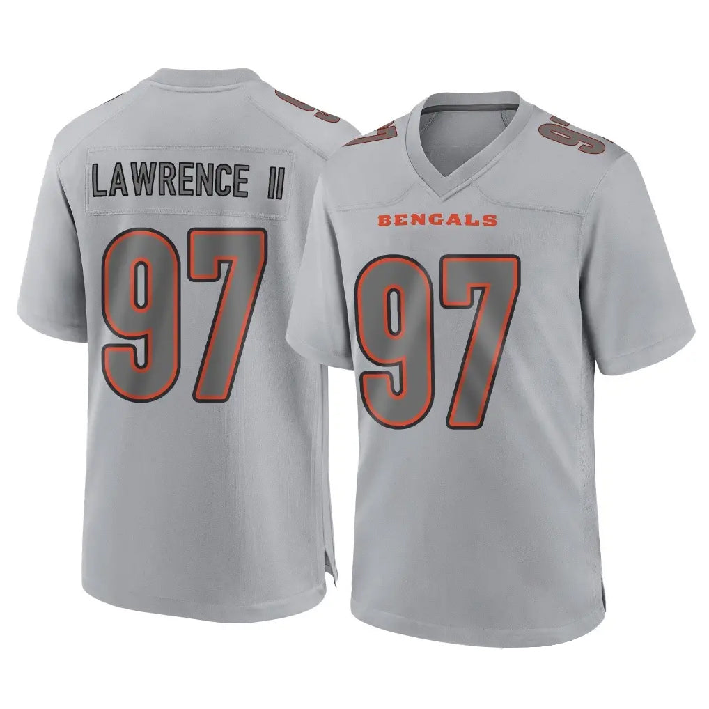 Rebec C.Bengals #97 Dexter Lawrence II Player Gray Atmosphere Fashion Game Stitched Jerseys