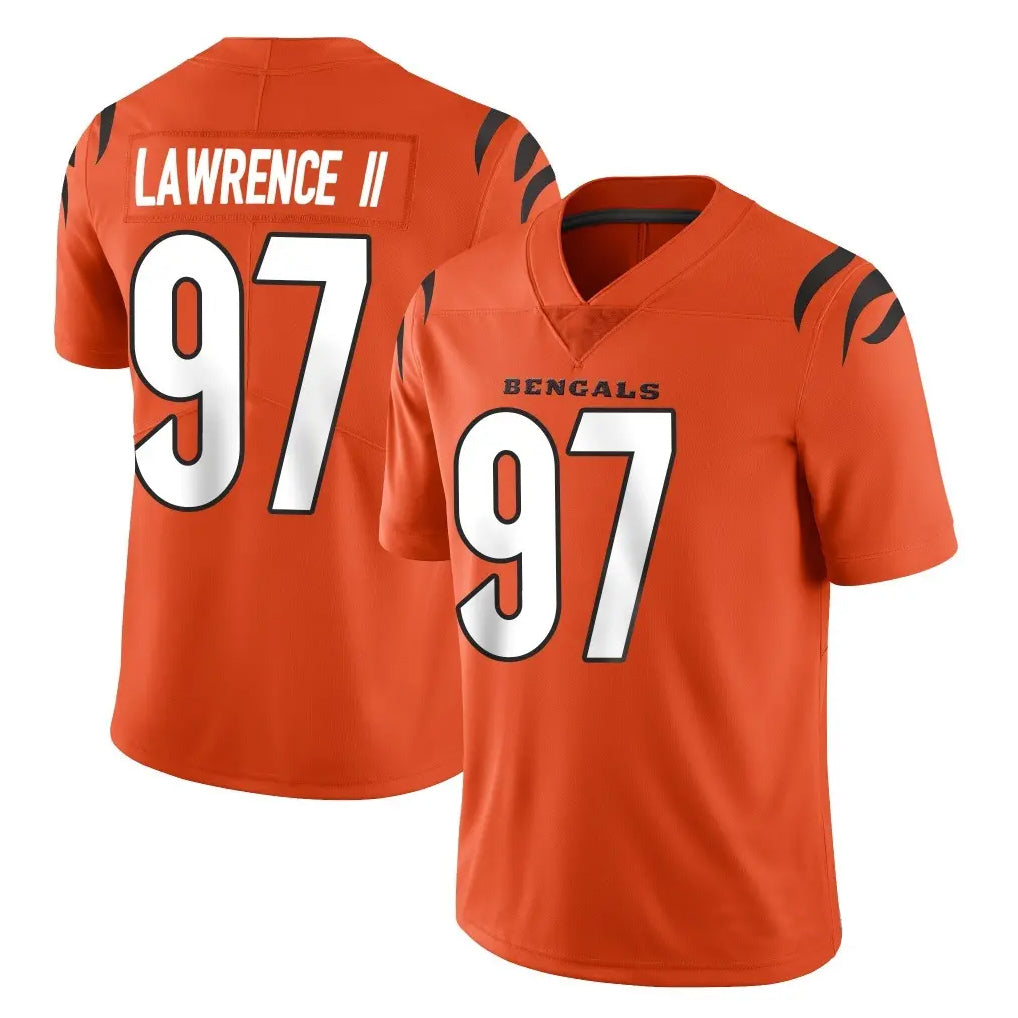 Rebec C.Bengals #97 Dexter Lawrence II Player Orange Vapor Untouchable Limited Home Game Stitched Jerseys