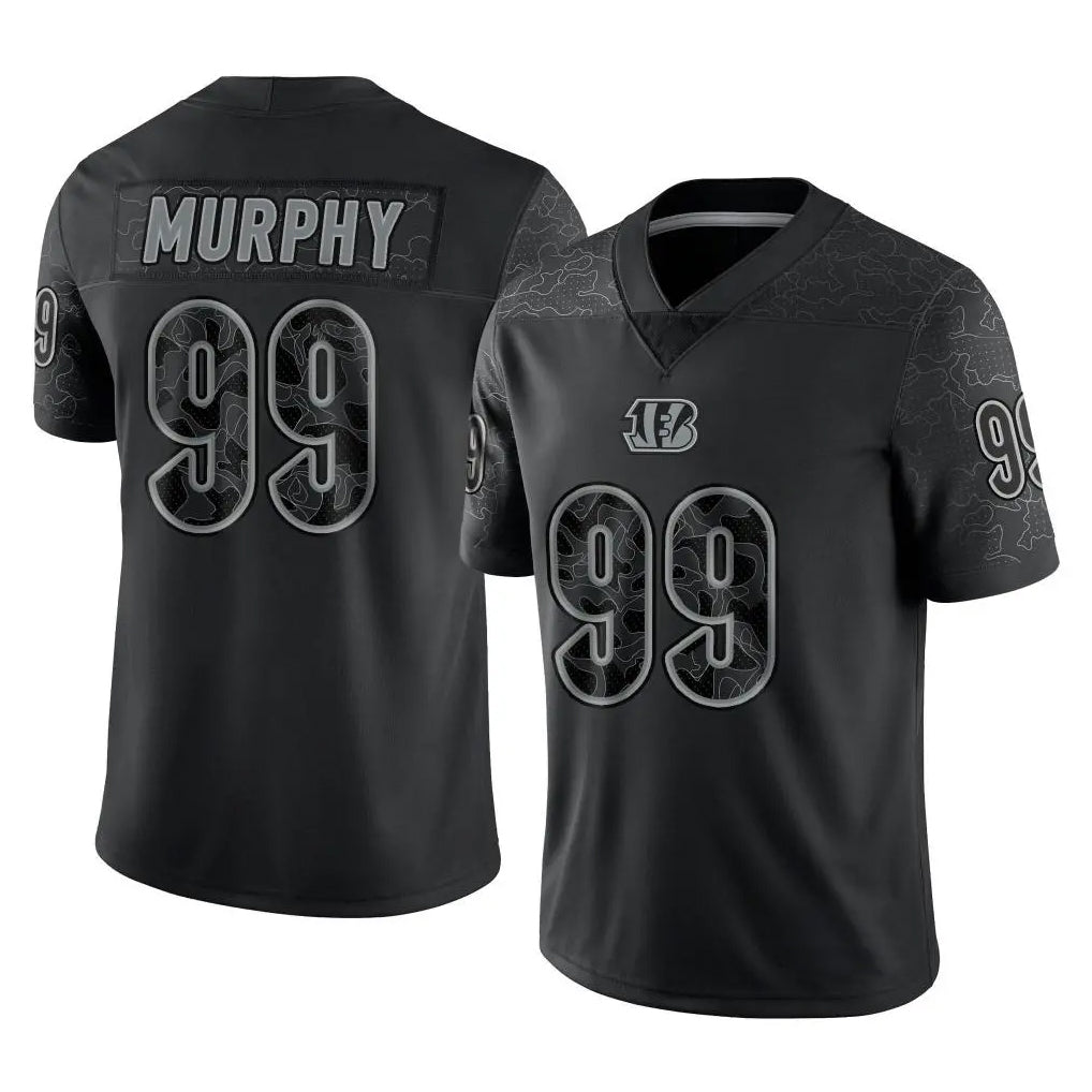 Rebec C.Bengals #99 Myles Murphy Player Black Reflective Limited Game Stitched Jerseys