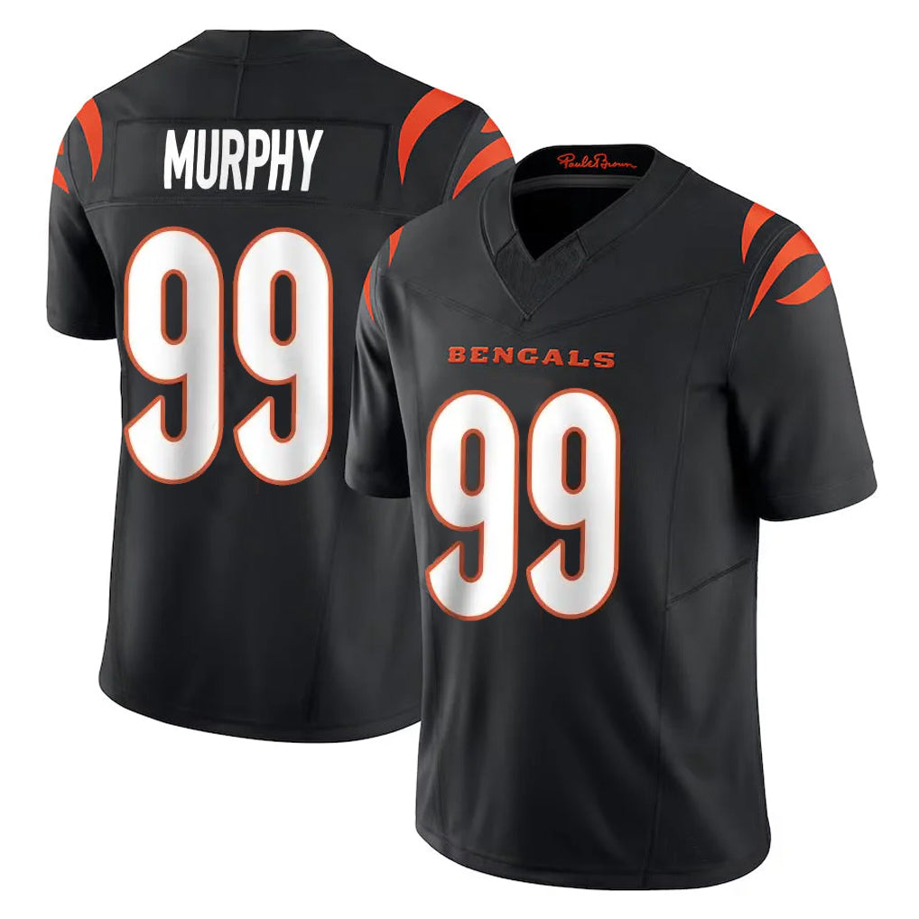 Rebec C.Bengals #99 Myles Murphy Player Black Vapor F.U.S.E. Limited Home Game Stitched Jerseys