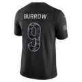 Rebec C.Bengals #9 Joe Burrow Black 2026 Salute to Service Stitched Limited Jersey