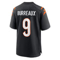 Rebec C.Bengals #9 Joe Burrow Player Black Home Game Stitched Jerseys