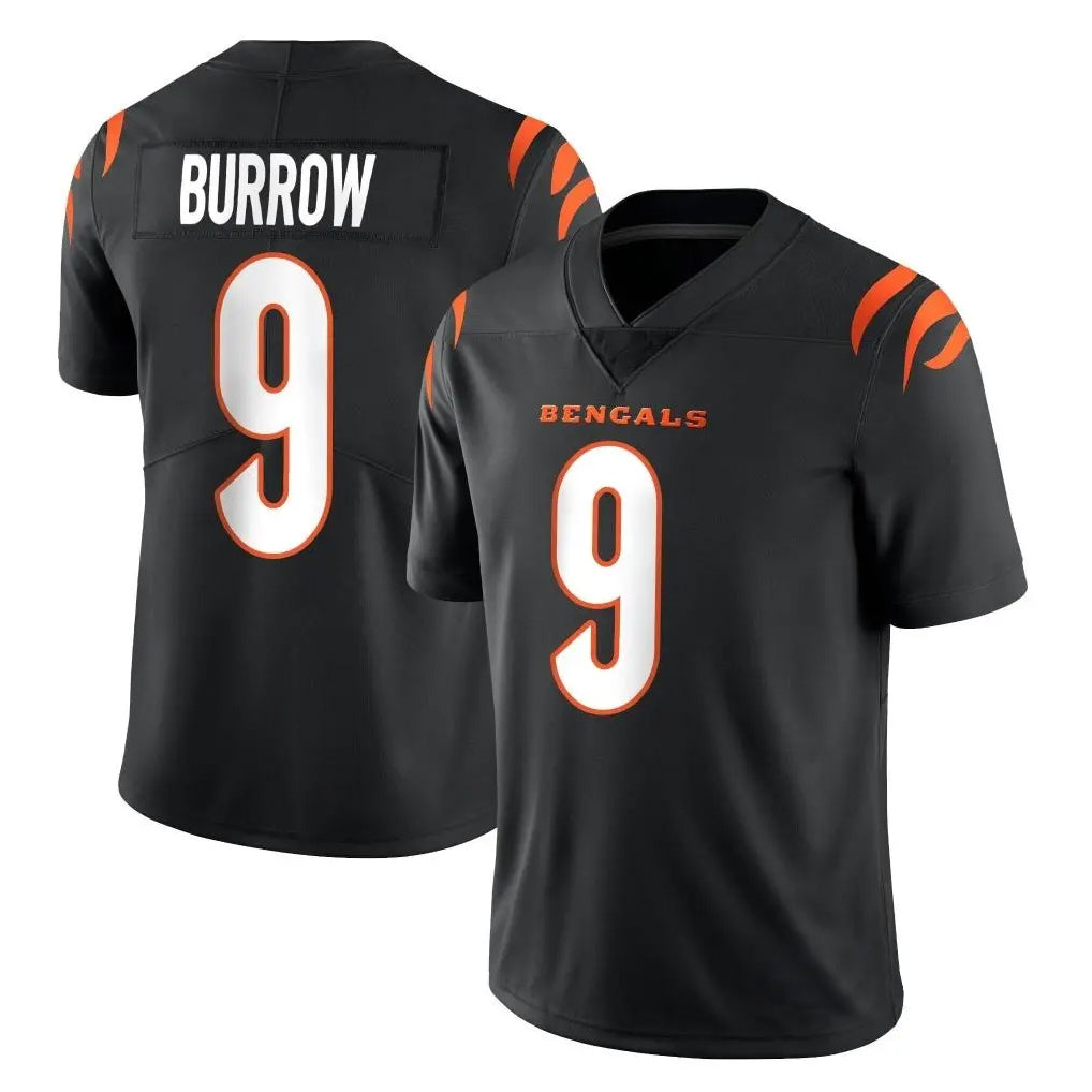 Rebec C.Bengals #9 Joe Burrow Player Black Vapor Untouchable Limited Home Game Stitched Jerseys
