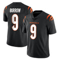 Rebec C.Bengals #9 Joe Burrow Player Black Vapor Untouchable Limited Home Game Stitched Jerseys