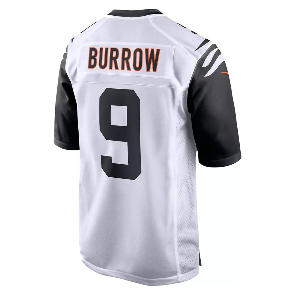 Rebec C.Bengals #9 Joe Burrow Player White Alternate Home Game Stitched Jerseys