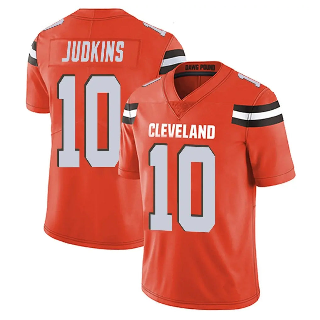 Rebec C.Browns #10 Quinshon Judkins Player Orange Alternate Vapor Untouchable Limited Home Game Stitched Jerseys