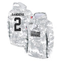 Rebec C.Browns #2 Shedeur Sanders Player Arctic Camo Salute to Service Hoodies Limited Game Stitched Jerseys