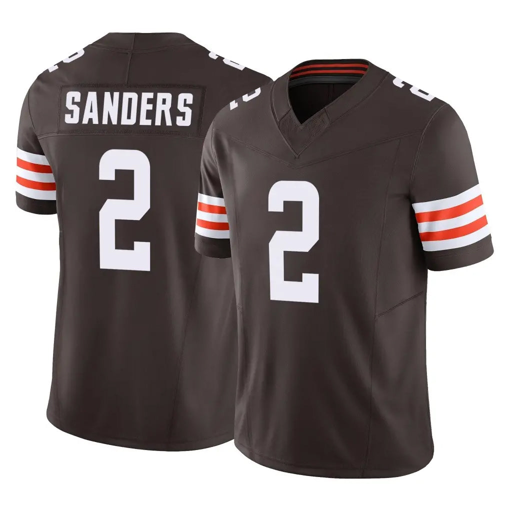 Rebec C.Browns #2 Shedeur Sanders Player Brown Vapor F.U.S.E. Limited Home Game Stitched Jerseys
