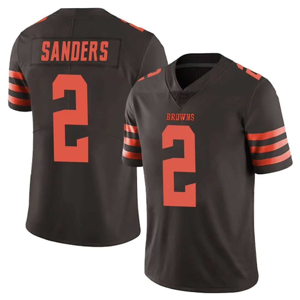 Rebec C.Browns #2 Shedeur Sanders Player Browns Color Rush Limited Home Game Stitched Jerseys