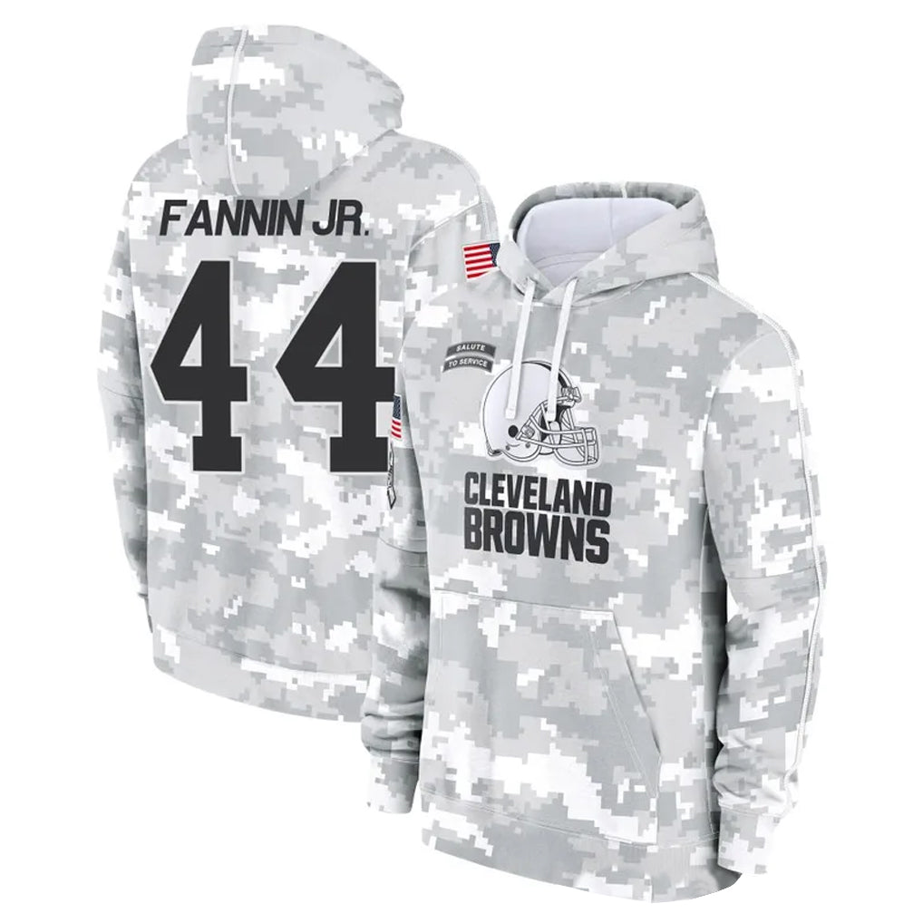 Rebec C.Browns #44 Harold Fannin Jr. Player Arctic Camo Salute to Service Hoodies Limited Game Stitched Jerseys