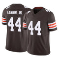 Rebec C.Browns #44 Harold Fannin Jr. Player Brown Vapor F.U.S.E. Limited Home Game Stitched Jerseys