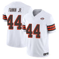 Rebec C.Browns #44 Harold Fannin Jr. Player White Limited Vapor F.U.S.E. Alternate Game Stitched Jerseys