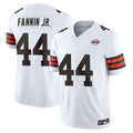 Rebec C.Browns #44 Harold Fannin Jr. Player White Vapor F.U.S.E. Limited Home Game Stitched Jerseys