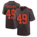 Rebec C.Browns #49 Carson Schwesinger Player Brown Alternate Home Game Stitched Jerseys