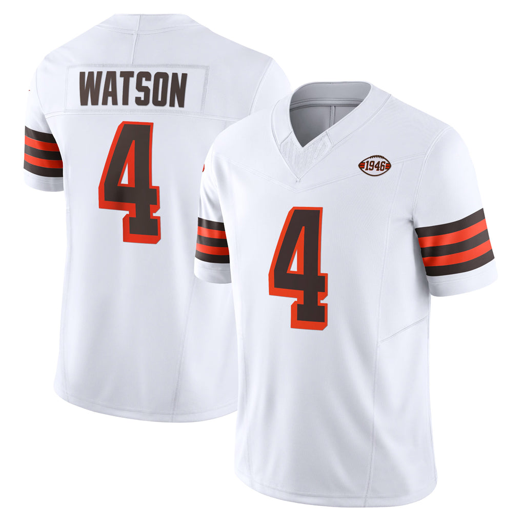 Rebec C.Browns #4 Deshaun Watson Player White Limited Vapor F.U.S.E. Alternate Game Stitched Jerseys