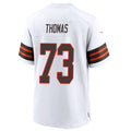 Rebec C.Browns #73 Joe Thomas Player White Alternate Home Game Stitched Jerseys