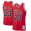 Rebec C.Bulls #23 Michael Jordan Mitchell & Ness Scarlet 199798 Hardwood Classics Authentic Jerseys