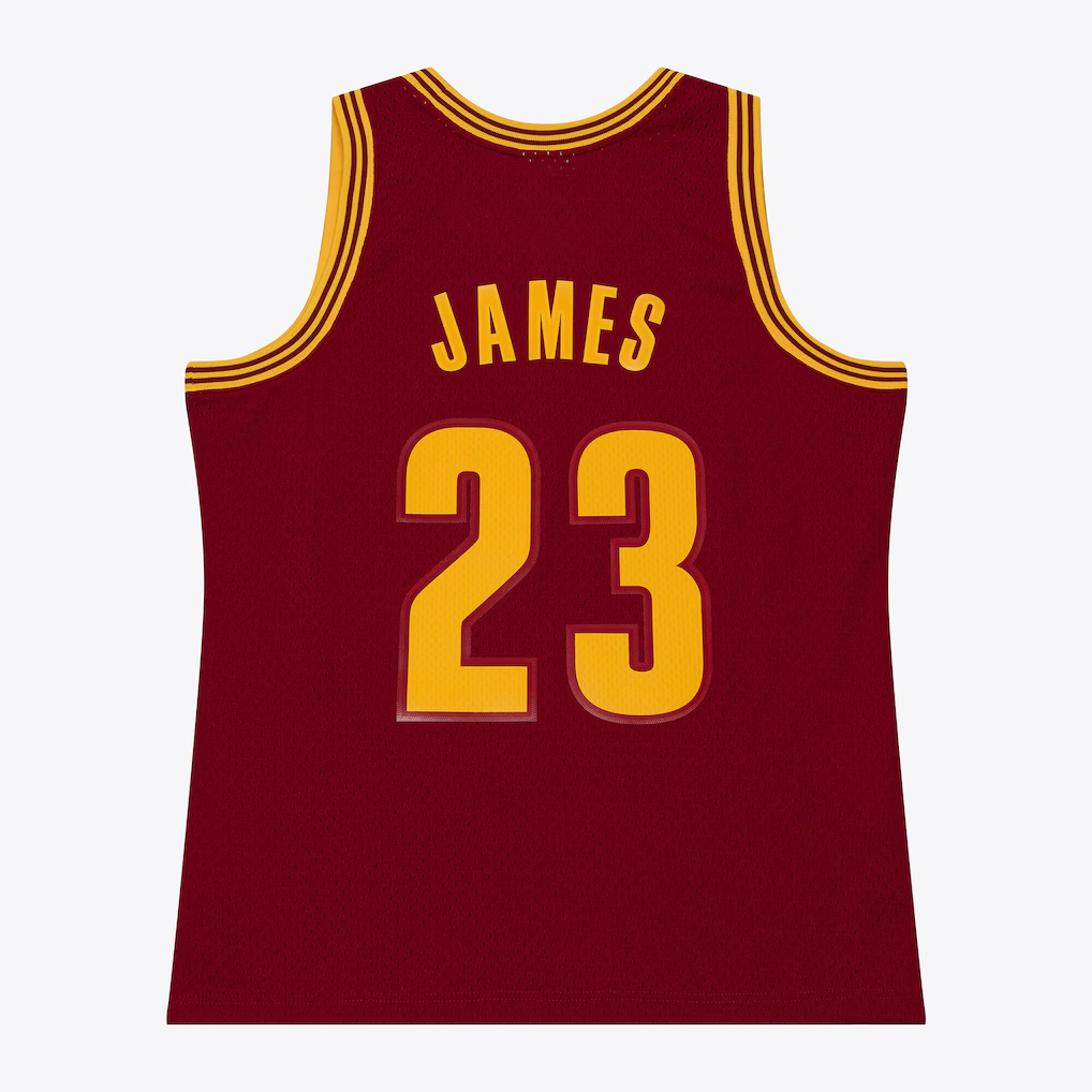 Rebec C.Cavaliers #23 LeBron James Mitchell & Ness Wine 2015-16 Swingman Jerseys