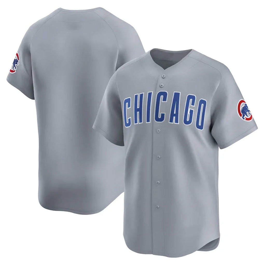 Rebec C.Cubs Gray Road Limited Home Game Blank Player Stitched Jerseys