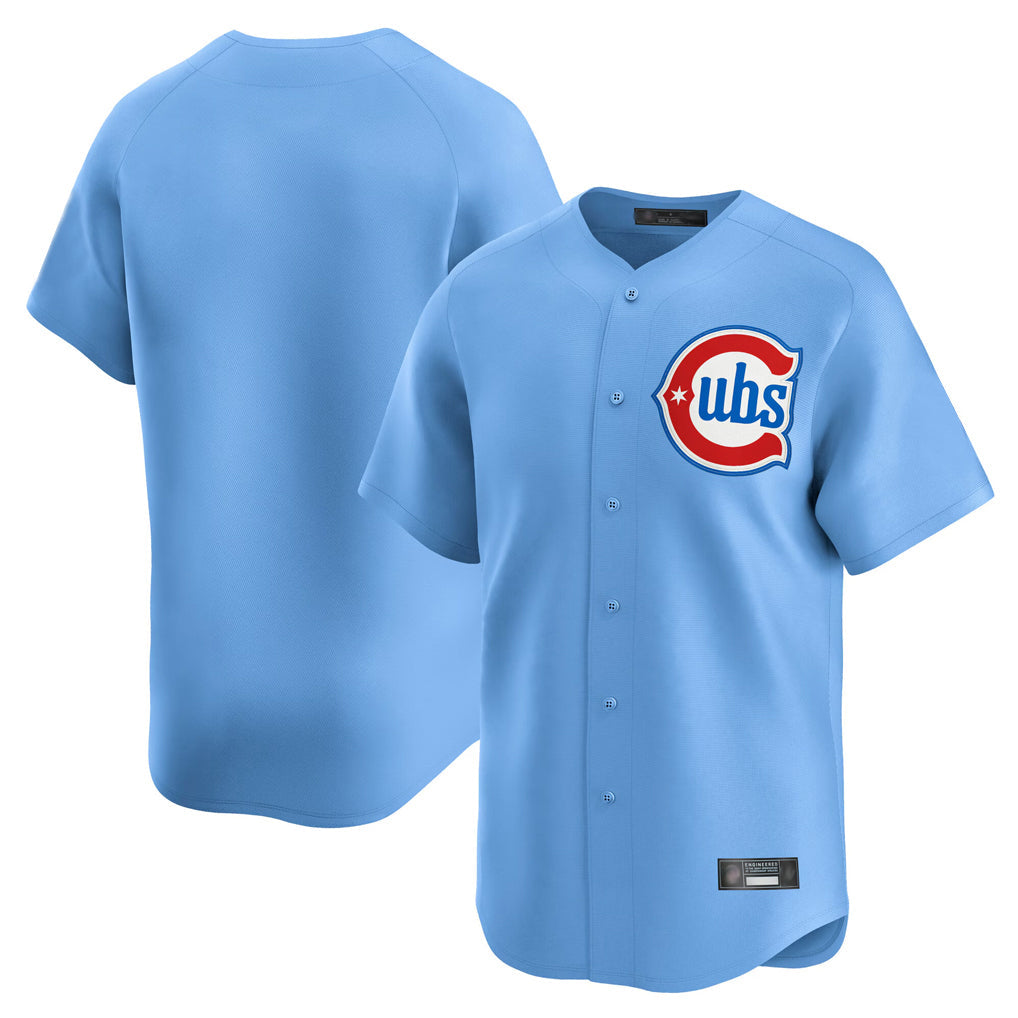 Rebec C.Cubs Light Blue Limited Home Blank Player Stitched Jerseys