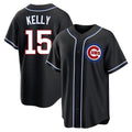 Rebec C.Cubs #15 Carson Kelly Player Black Fashion Out Game Stitched Jerseys