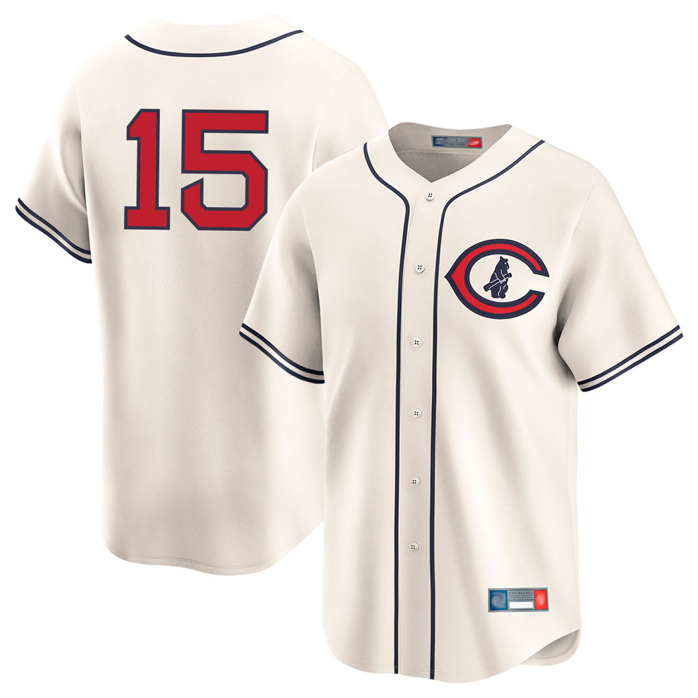 Rebec C.Cubs #15 Carson Kelly Player Cream Field of Dreams Limited Home Game Stitched Jerseys