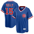 Rebec C.Cubs #15 Carson Kelly Player Royal T-shirt Cooperstown Collection Limited Stitched Jerseys