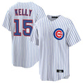 Rebec C.Cubs #15 Carson Kelly Player White Limited Elite Home Game Stitched Jerseys