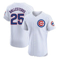 Rebec C.Cubs #25 Mois¨¦s Ballesteros Player White Limited Elite Home Game Stitched Jerseys