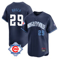 Rebec C.Cubs #29 Michael Busch Player Navy City Connect 150th Anniversary Limited Home Stitched Jerseys