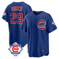 Rebec C.Cubs #29 Michael Busch Player Royal 150th Anniversary Home Game Stitched Jerseys