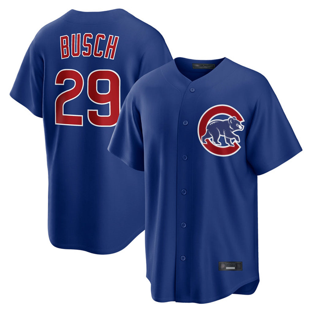 Rebec C.Cubs #29 Michael Busch Player Royal Home Game Stitched Jerseys
