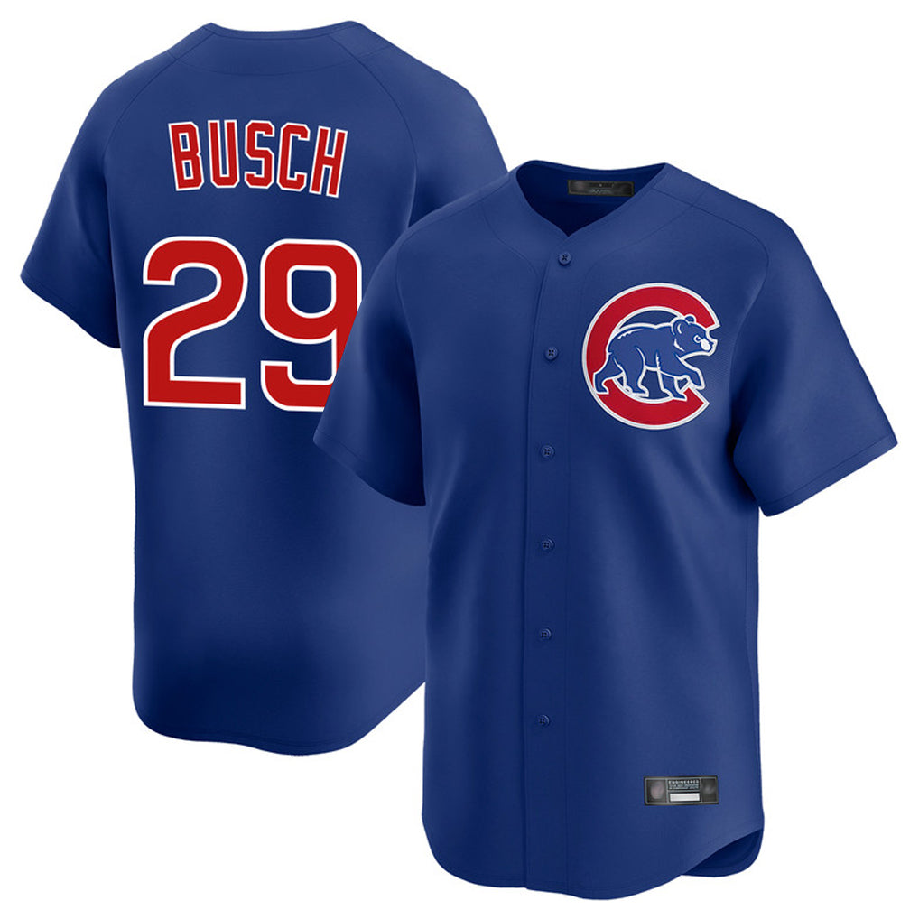 Rebec C.Cubs #29 Michael Busch Player Royal Limited Home Stitched Jerseys