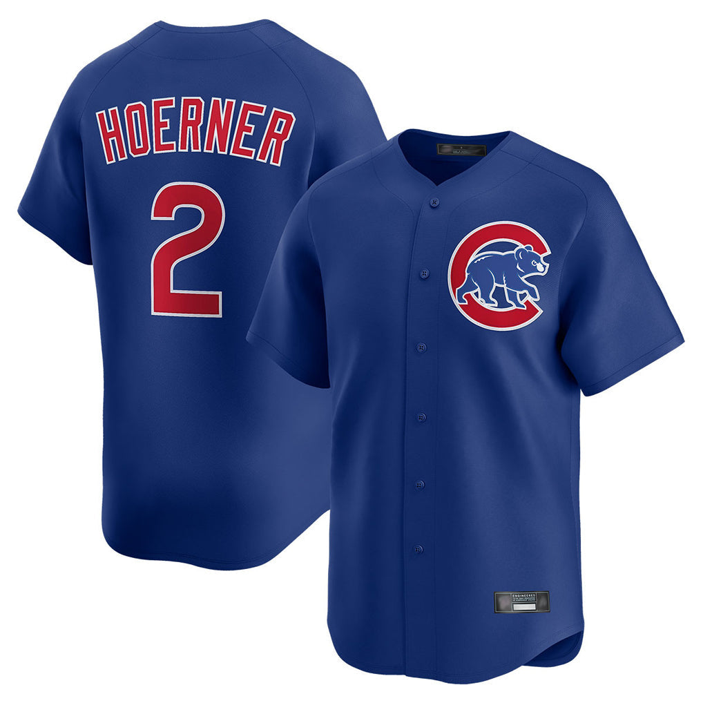 Rebec C.Cubs #2 Nico Hoerner Player Royal Limited Home Stitched Jerseys