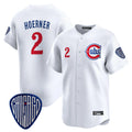 Rebec C.Cubs #2 Nico Hoerner Player White Vapor Premier Limited Home Stitched Jerseys