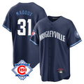 Rebec C.Cubs #31 Greg Maddux Player Navy 150th Anniversary City Connect Home Game Stitched Jerseys