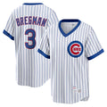 Rebec C.Cubs #3 Alex Bregman White T-shirt Cooperstown Collection Limited Stitched Jerseys