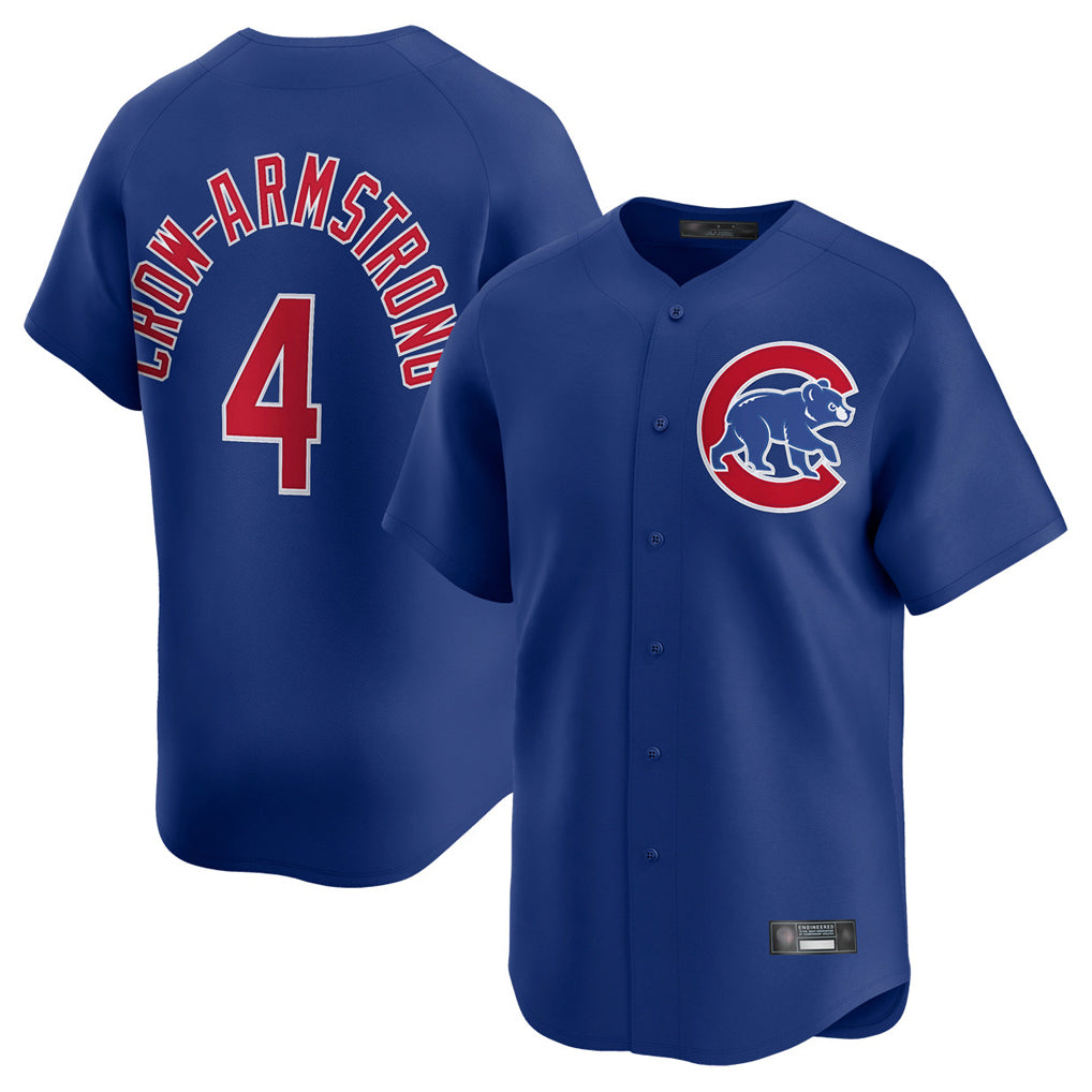 Rebec C.Cubs #4 Pete Crow-Armstrong Player Royal Limited Home Stitched Jerseys