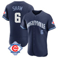 Rebec C.Cubs #6 Matt Shaw Player Navy City Connect 150th Anniversary Limited Elite Home Stitched Jerseys