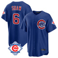 Rebec C.Cubs #6 Matt Shaw Player Royal 150th Anniversary Home Game Stitched Jerseys