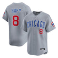 Rebec C.Cubs #8 Ian Happ Player Gray Road Limited Home Stitched Jerseys