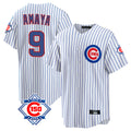 Rebec C.Cubs #9 Miguel Amaya Player White 150th Anniversary Home Game Stitched Jerseys