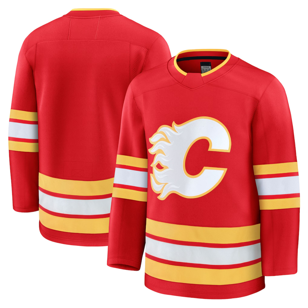 Rebec C.Flames Red Home Premium Jerseys