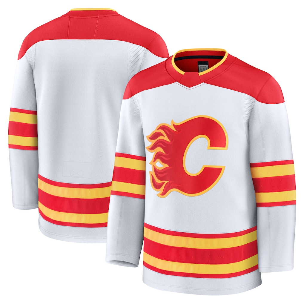 Rebec C.Flames White Away Premium Jerseys