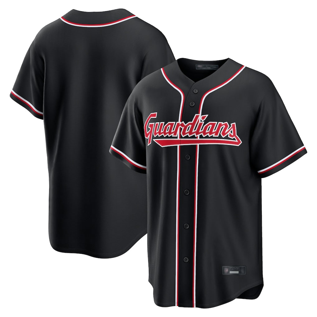 Rebec C.Guardians Black Fashion Out Home Game Blank Player Stitched Jerseys