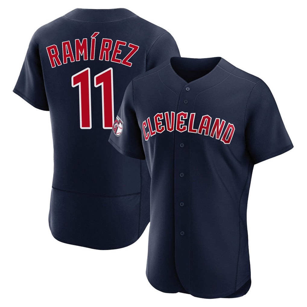 Rebec C.Guardians #11 Jose Ramirez Player Navy Limited Elite Home Stitched Jerseys