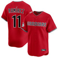 Rebec C.Guardians #11 Jose Ramirez Player Red Limited Home Stitched Jerseys