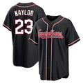 Rebec C.Guardians #23 Bo Naylor Player Black Fashion Out Home Game Stitched Jerseys