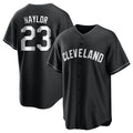 Rebec C.Guardians #23 Bo Naylor Player Black Home Game Stitched Jerseys